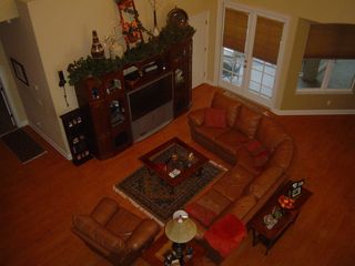Looking down to Gathering Room from 2nd floor balcony