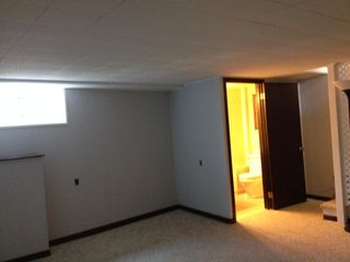 Half finished basement, half bathroom