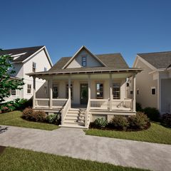 The Lafayette A with Detached Garage Plan in The Preserve, Birmingham, AL 35226