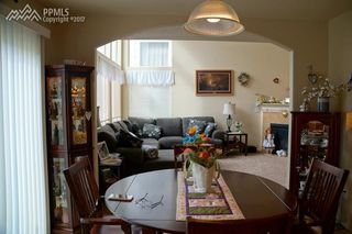 Open from kitchen to dining area and 2 story great room beyond.