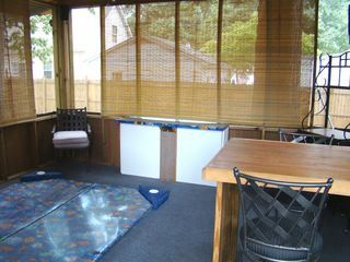 Hot Tub in Screened-In Deck