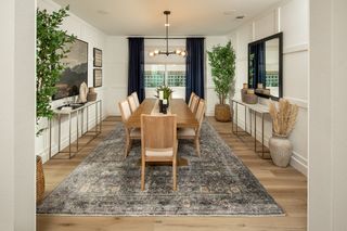 Elegant and inviting, this cozy formal dining room offers a private setting separate from the kitche