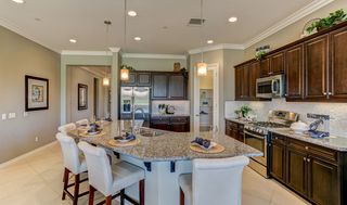 Breakfast bar in kitchen