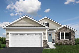 Dominica Spring Ranch w/ Included Basement Plan in Grande Reserve Ranch Homes, Yorkville, IL 60560