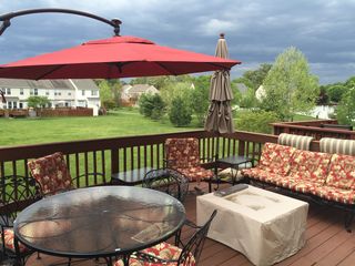 16x16 deck to open area