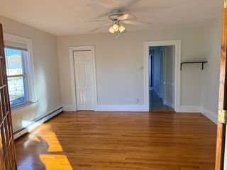living room with extra closet