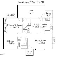 500 Woodcroft Pkwy #3D, Durham, NC 27713