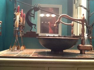 1/2 bath off kitchen