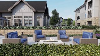 Pool Courtyard - Fireplace Seating