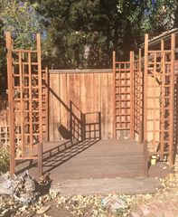 Backyard meditation/yoga platform