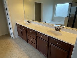Primary bathroom- double vanity sinks