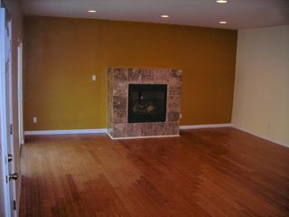 Gas fireplace in large family room. 1/2 bath adjacent to this entrmnt area.