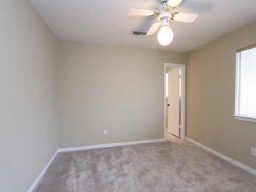 The second bedroom has a loft feature.