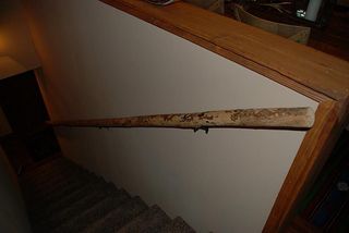 The attention to detail by this award winning designer is amazing. This stair rail is from a tree on the property