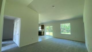 View from entry of great room hall kitchen