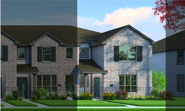 Bowie 6A6 Plan in Mockingbird Estates Townhomes, Fort Worth, TX 76120