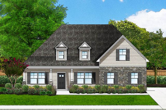 Ariel II A3 Brick Sides/Rear Plan in Colony at Forest Lake, Florence, SC 29501
