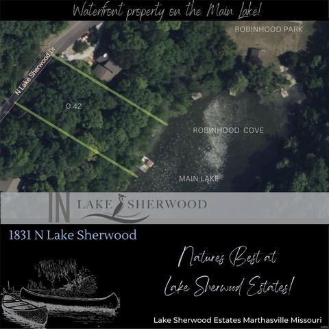 1831 N  Lake Sherwood Dr, Marthasville, MO 63357