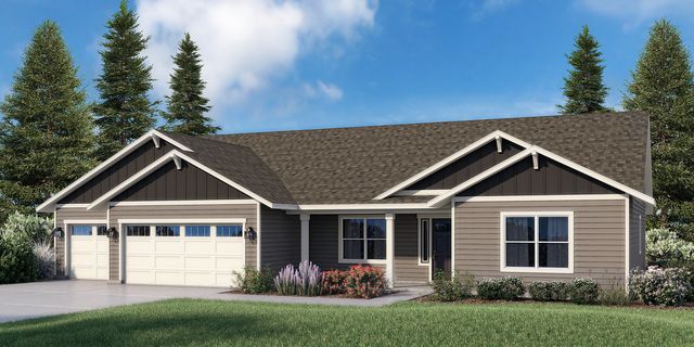 The Mt. Hood - Build On Your Land Plan in Eastern Idaho - Build On Your Own Land - Design Center, Idaho Falls, ID 83402