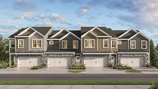 Tatum Townhome Plan in Towns at Kintner Crossing, Sunbury, OH 43074
