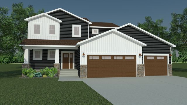 2191 CLASSIC 2 STORY 3 STALL Plan in Maple Lake Estates, Horace, ND 58047