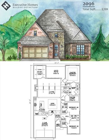2096 Plan in The Estates at The River, Bixby, OK 74008