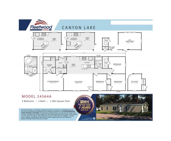Canyon 24x56 Plan in Cypress Gardens, Delano, CA 93215