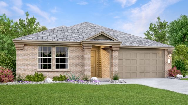 Catesby Plan in Lively Ranch : Highlands Collection - 3 Car Garage, Georgetown, TX 78628