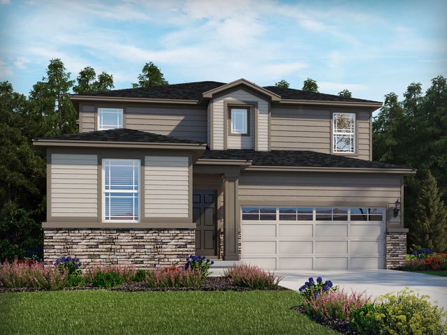 Snowberry Plan in Buffalo Highlands: The Flora Collection, Commerce City, CO 80022
