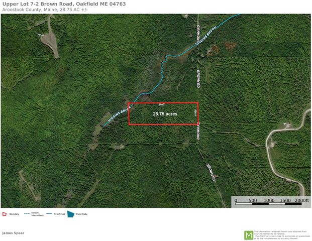 Upper Lot 7-2 Brown Road, Oakfield, ME 04763