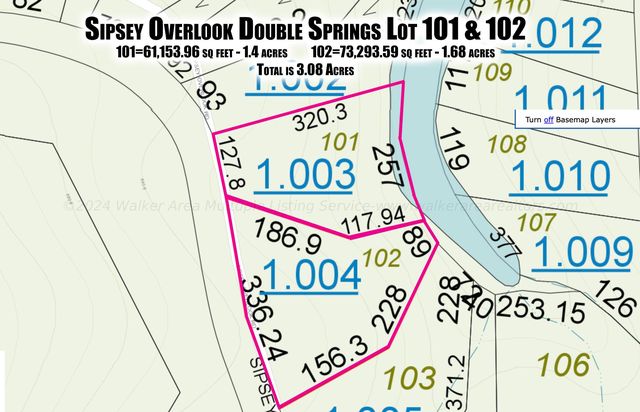101 & 102 Sipsey Overlook Rd, Double Springs, AL 35553