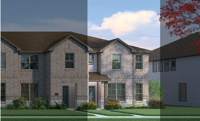 Crockett 6B6 Plan in Mockingbird Estates Townhomes, Fort Worth, TX 76120
