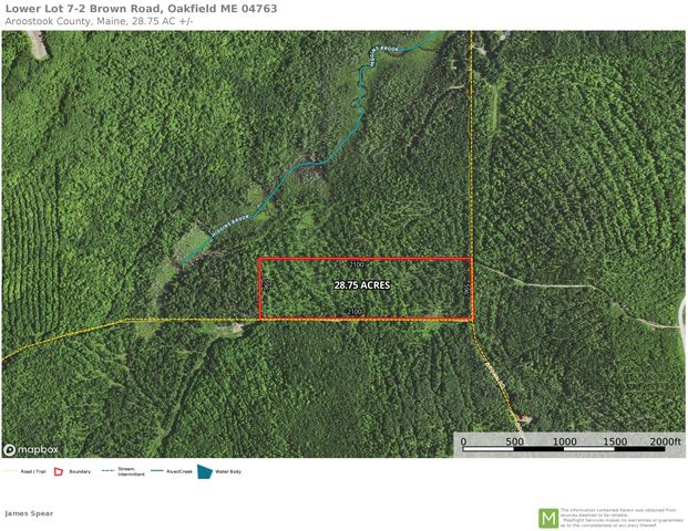 Lower Lot 7-2 Brown Road, Oakfield, ME 04763