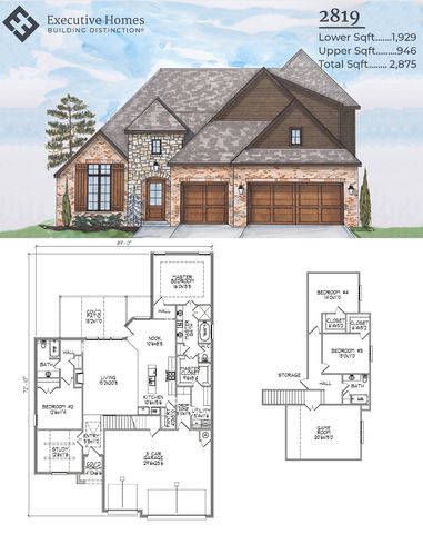 2819 Plan in The Estates at The River, Bixby, OK 74008