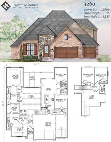 3260 Plan in The Estates at The River, Bixby, OK 74008
