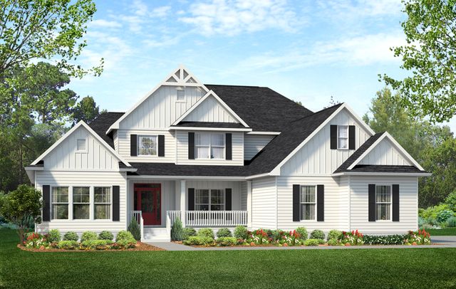 Lexington Modern Farmhouse: Build On Your Land Plan in Chattanooga, TN: Build On Your Land, Chattanooga, TN 37421