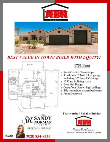 Pena Plan in South Lake Havasu, Lake Havasu City, AZ 86406