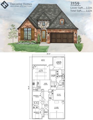2159 Plan in The Estates at The River, Bixby, OK 74008
