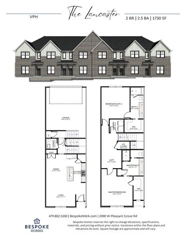 The Lancaster Plan in Village at Pinnacle Hills, Rogers, AR 72758