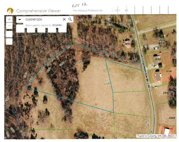 Lot 12 Bonbrook Mill Rd, Wirtz, VA 24184