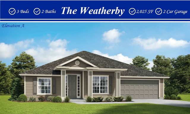 Weatherby Plan in Weston Woods, Jacksonville, FL 32222