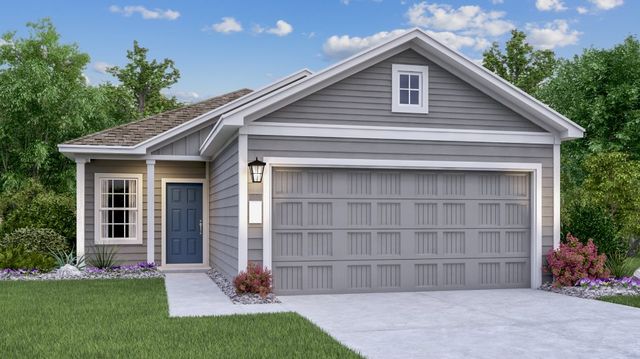 Durbin Plan in Sunset Oaks : Cottage Collection, Maxwell, TX 78656