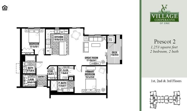 Prescot-2 Plan in Village Cooperative of Erie (Active Adults 62+), Lafayette, CO 80026