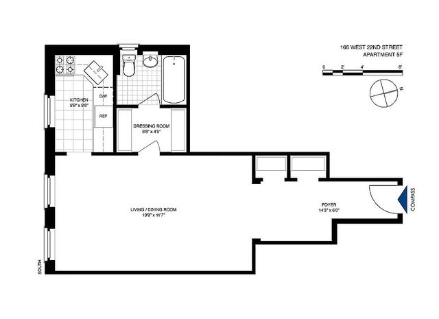 166 W  22nd St #5F, Manhattan, NY 10011