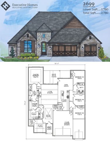 2699 Plan in The Estates at The River, Bixby, OK 74008