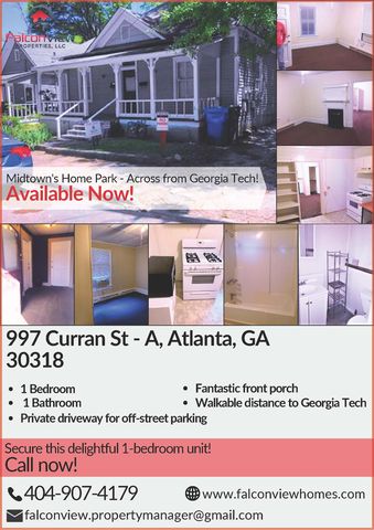997 Curran St   NW #A, Atlanta, GA 30318