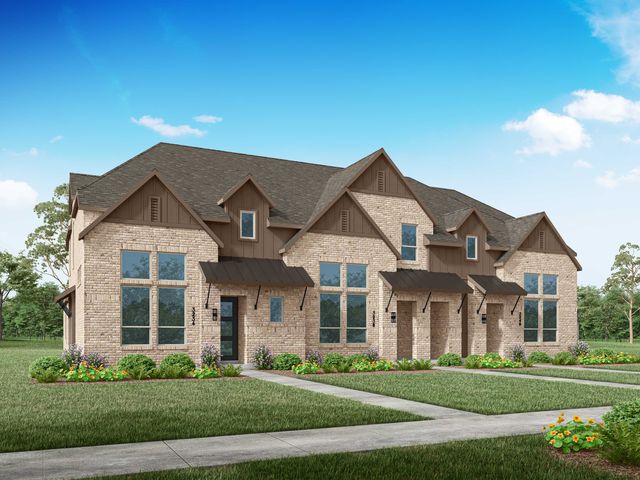 Plan Chatham in Woodforest Townhomes: Townhomes: The Villas, Montgomery, TX 77316