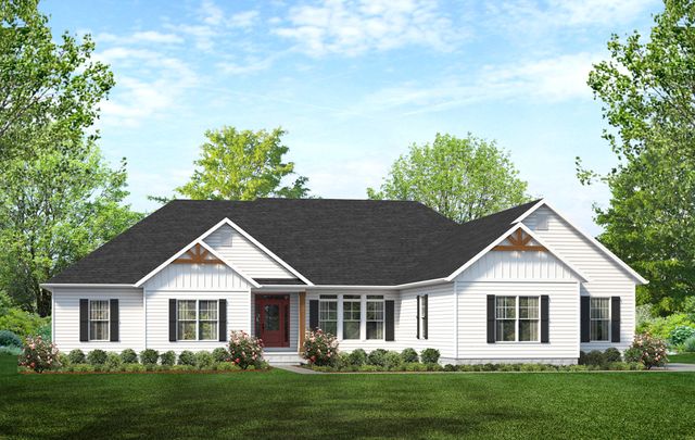 Brookwood Modern Farmhouse: Build On Your Land Plan in Chattanooga, TN: Build On Your Land, Chattanooga, TN 37421