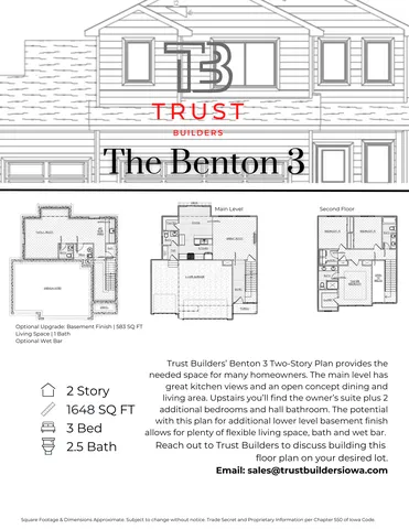 Benton 3 Plan in Valley View, Norwalk, IA 50211