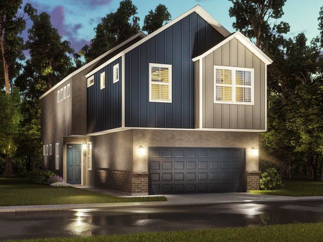 The Weston (S105) Plan in Dunvale Village - Townhome Collection, Houston, TX 77063